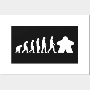 Meeple Evolution Board Game Graphic - Tabletop Gaming Posters and Art